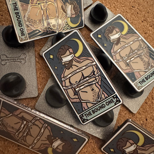 "The Bound One" Tarot Card Hard Enamel Pin (Day Tone)