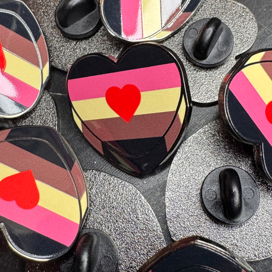 Gainer Pride Candy Heart Hard Enamel Pin