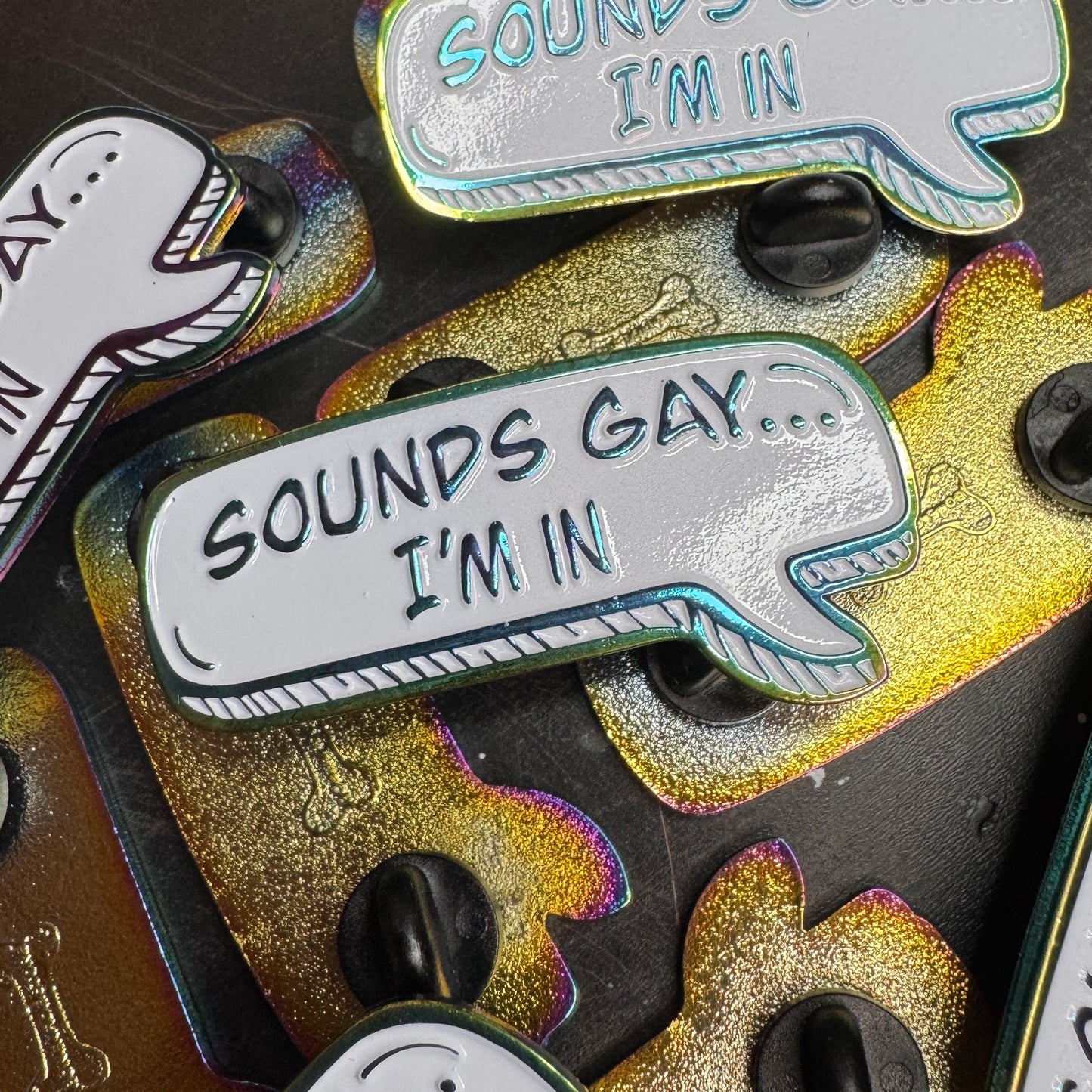 Sounds Gay, I'm In Hard Enamel Pin