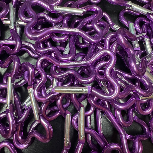 Bone Shaped Carabiner (Purple)