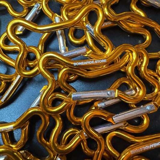 Bone Shaped Carabiner (Gold)
