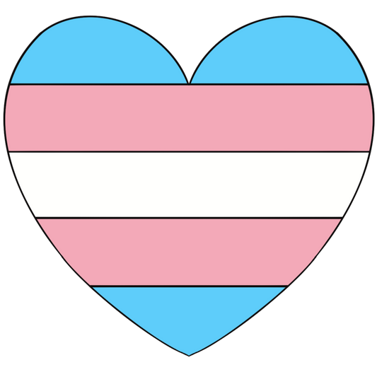 Trans Pride Heart Sticker