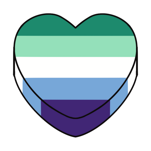 Gay Pride Candy Heart 3" Sticker (Clear Vinyl)