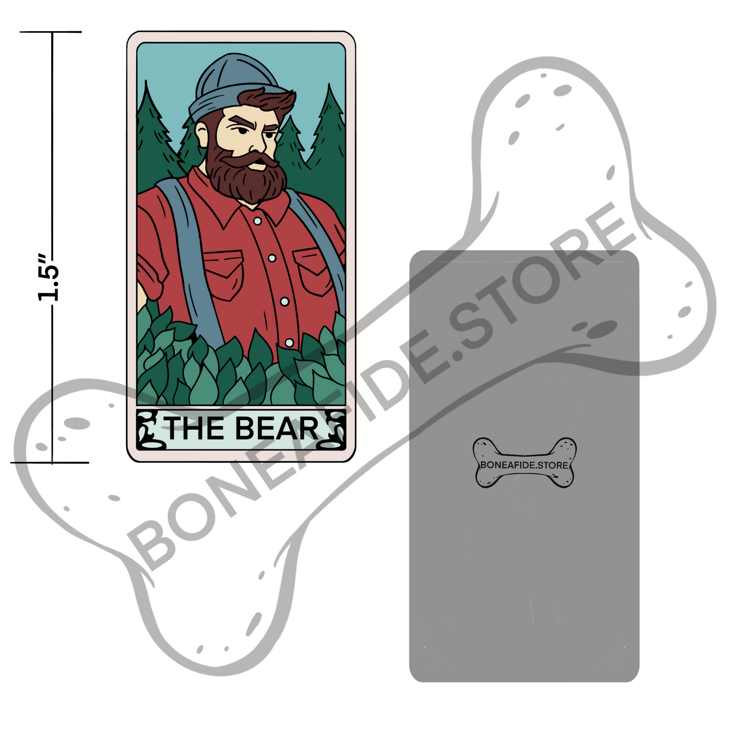 *PRE-ORDER* Tarot The Bear Hard Enamel Pin (Day Tone)