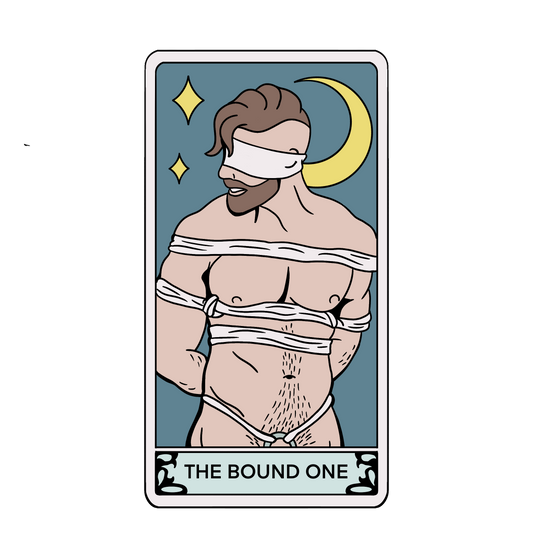 "The Bound One" Tarot Card Sticker (Holographic) (Day Tone)