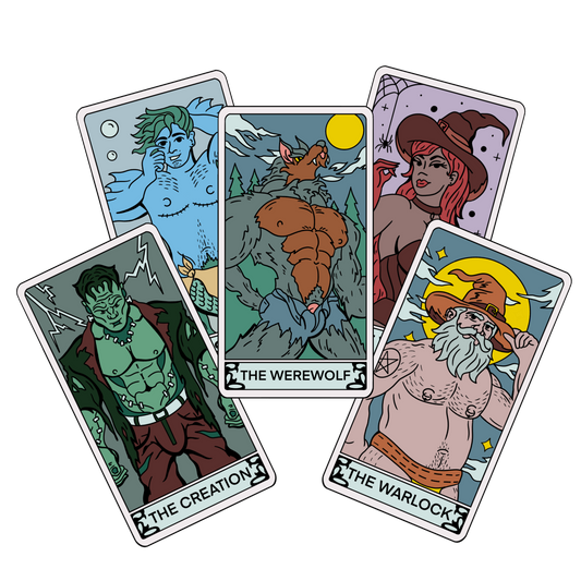 "The Halloween" Tarot Card Sticker Set (Holographic)