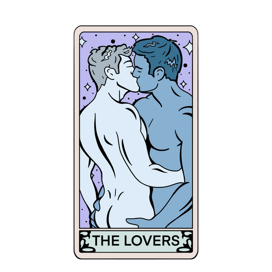 "The Lovers" Tarot Card Sticker (Holographic)