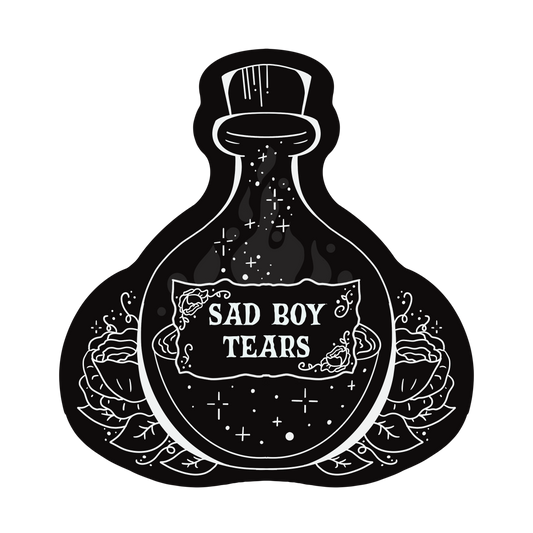 Sad Boy Tears Sticker (Clear Vinyl)