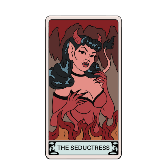 "The Seductress" Tarot Card Sticker (Holographic)