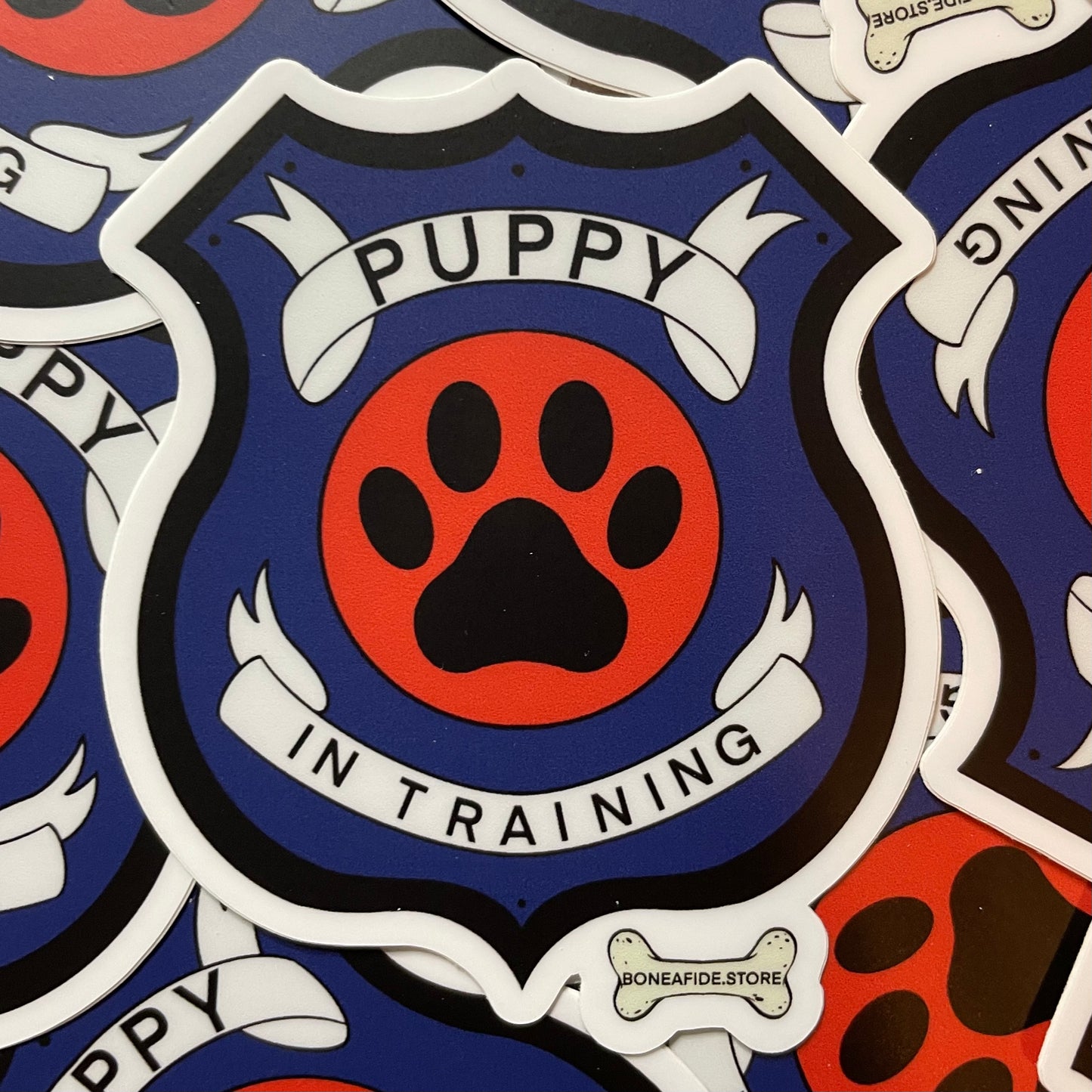 Puppy In Training Vinyl Sticker