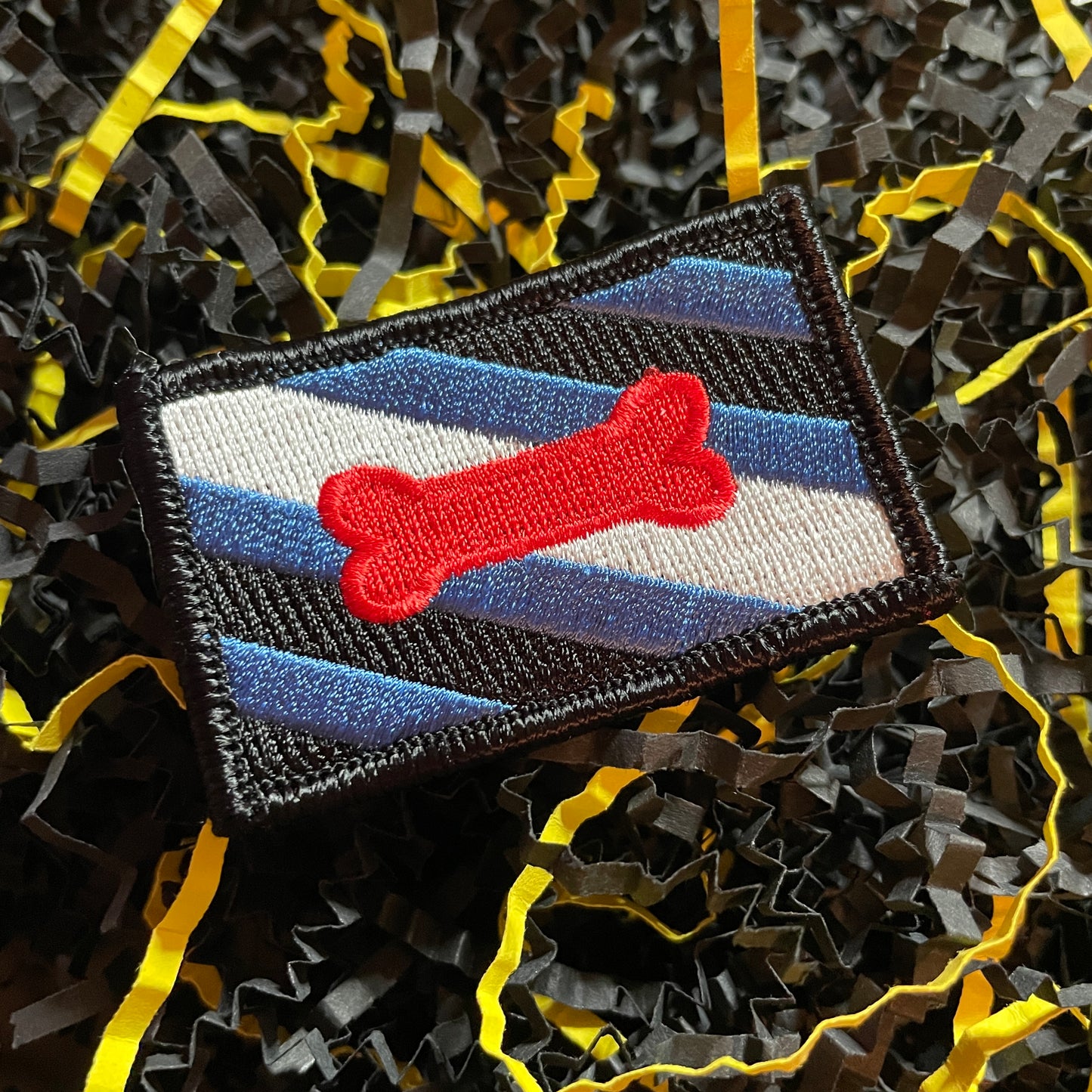 Puppy Pride Flag Iron-On Patch