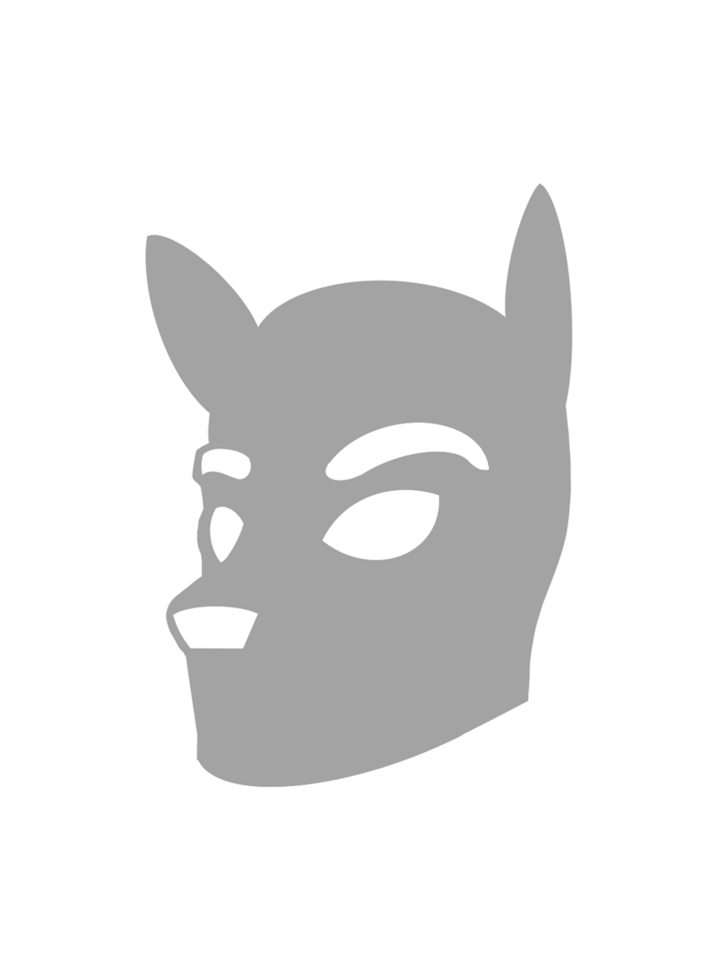 Pup Hood Clear Sticker *Select Color Option*